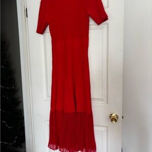 Ann Taylor Vibrant Red High Low Dress